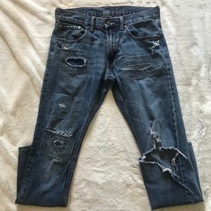 Heavy Distressed Express Jeans